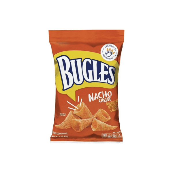 Bugles Nacho Cheese Crispy Corn Snack Bag (3 oz)