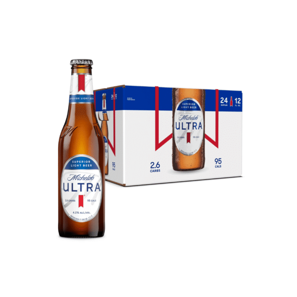 Michelob Ultra Light Lager Bottles (12 fl oz x 24 ct)